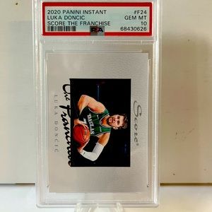 Luka Doncic|PSA 10 Gem Mint| Basketball Card| Panini Instant| The Franchise|